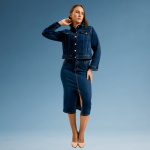 Dark Blue Denim Jacket - Image 2