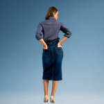 Chambray Button Down Blouse - Image 3