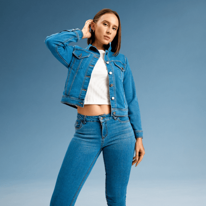 Mid Blue Denim Jacket - Image 2