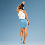 Light Blue Denim Skirt - Image 3