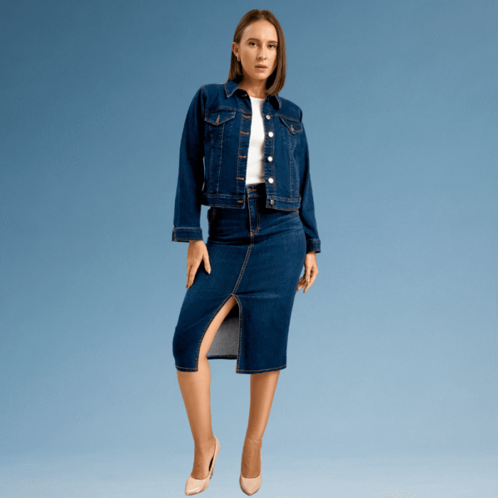 Dark Blue Denim Jacket - Image 3