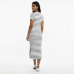 Stripe Rib Knit Midi Dress - Image 3
