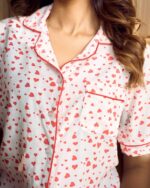 Heart Print PJ Set - Image 3