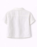 Off-White Crop Shirt with Sequin Heart - Image 6