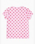 Heart Print Rib Tee - Image 4