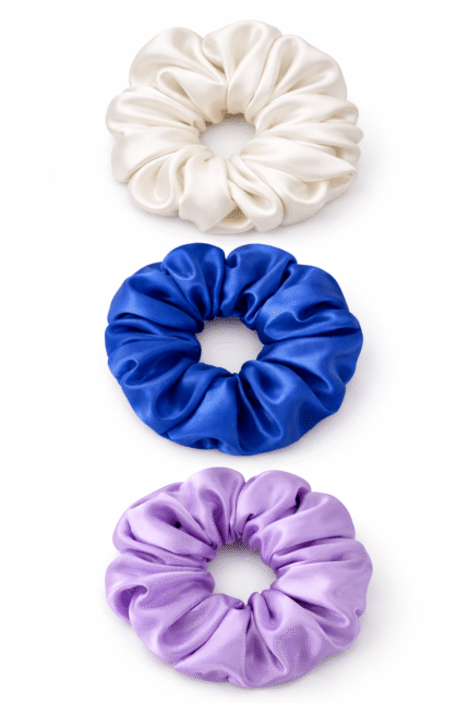 Silk Scrunchie Set – Classic Trio
