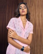 Blush Bloom Eyelet Shirt