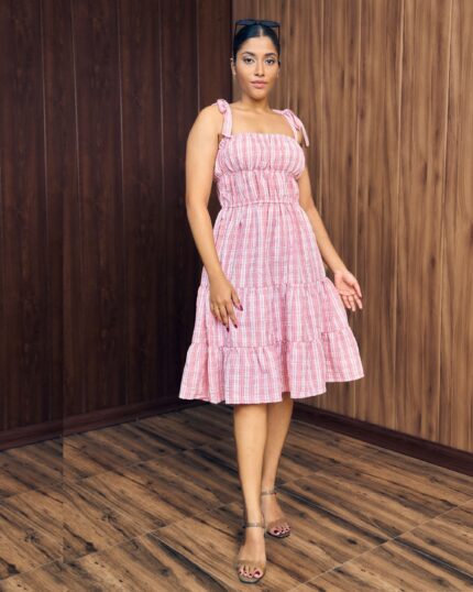 Rose Garden Tiered Midi Dress