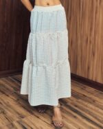 Ivory Breeze Tiered Maxi Skirt - Image 2