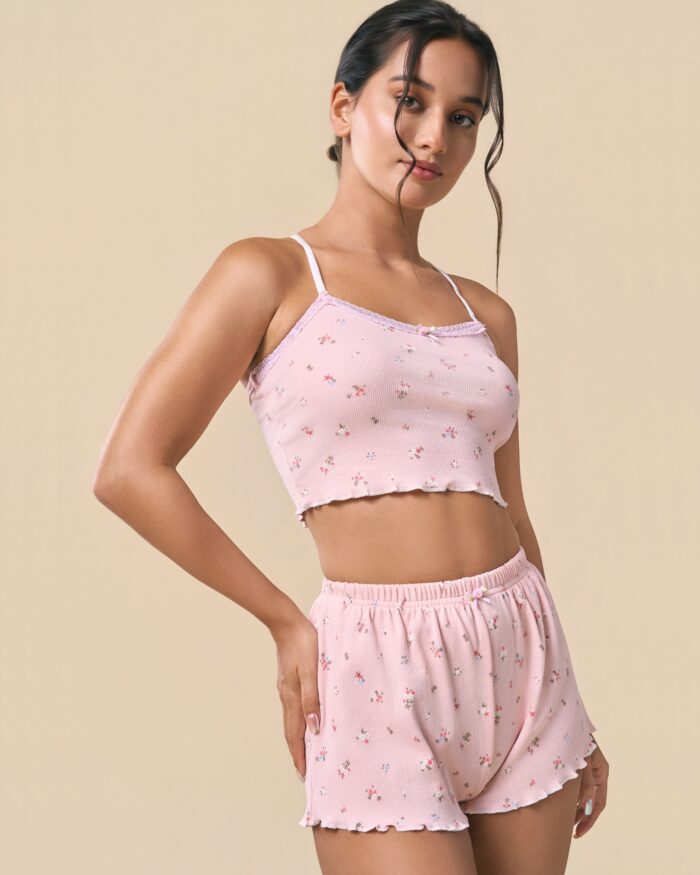 Blush Bloom Cami Set - Image 2
