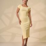 Butter Yellow Essential Midi Dress