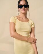 Butter Yellow Essential Midi Dress - Image 4