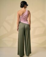 Olive Wide Leg Pant - Image 3