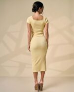 Butter Yellow Essential Midi Dress - Image 3