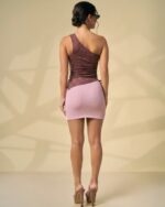 Leopard One-Shoulder Ruched Top - Image 3