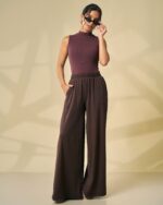 Sculpt High Neck Rib Bodysuit - Image 3