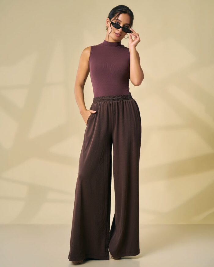 Sculpt High Neck Rib Bodysuit - Image 3