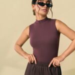 Sculpt High Neck Rib Bodysuit