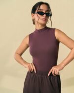 Sculpt High Neck Rib Bodysuit