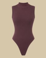Sculpt High Neck Rib Bodysuit - Image 2