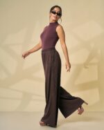 Mocha Wide Leg Pant - Image 3