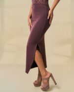 Mocha Essential Maxi Skirt - Image 3