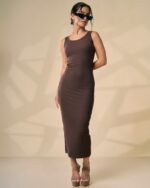 Mocha Essential Maxi Dress - Image 5